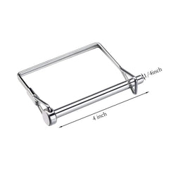 new 10 Pack Heavy Duty 1/4x4 Inch Trailer Coupler Pin Wire Lock PTO Silver 07FC0E-D4 - KOEEK