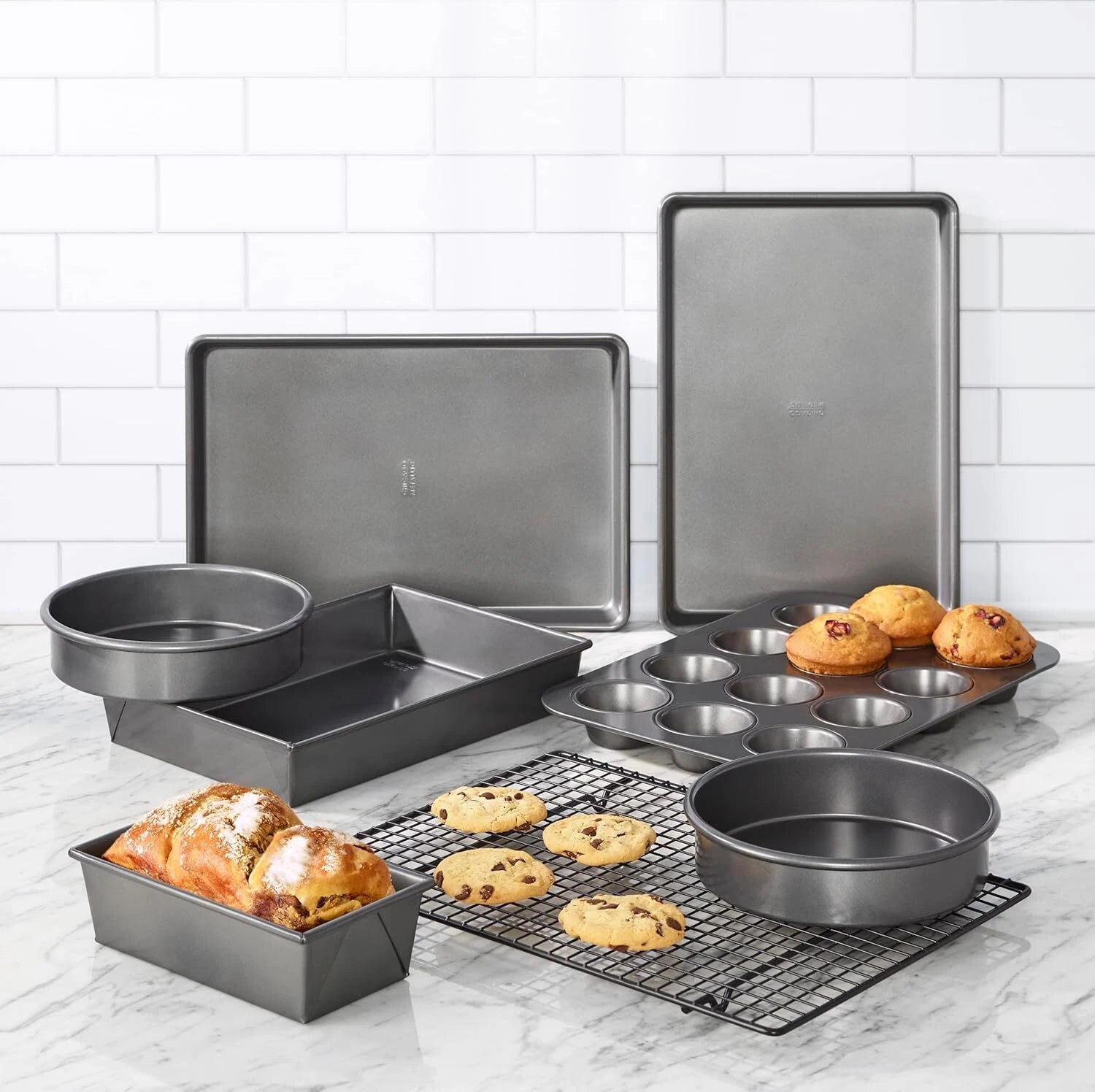 Professional Non-Stick Cookware 8-Piece Set (Silver) 07FC0E-D4 - KOEEK