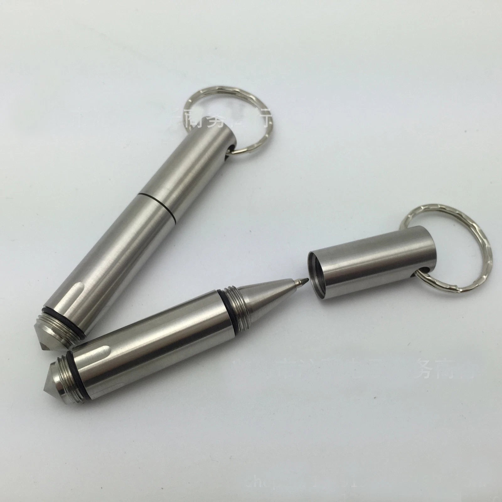 EDC Mini Stainless Steel Outdoors Pen Tungsten Steel Head Portable Write Pen 07FC0E-D4 - KOEEK