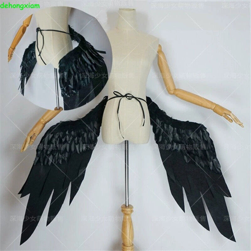 Anime Overlord Albedo Wings Foldable Handmade Cosplay Props Costume Accessories HANDMADE - KOEEK