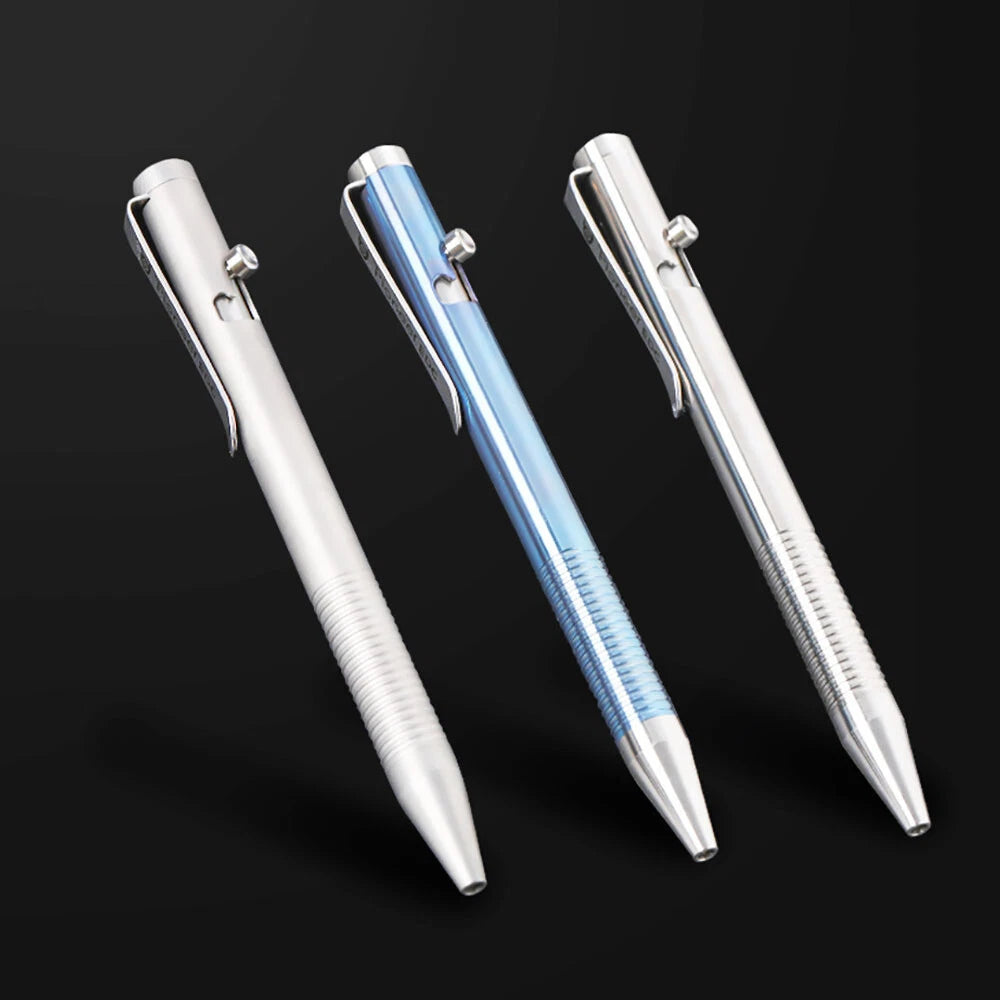 Retractable Ballpoint Pen Titanium Alloy Signature Executive Portable Pocket EDC 07FC0E-D4 - KOEEK