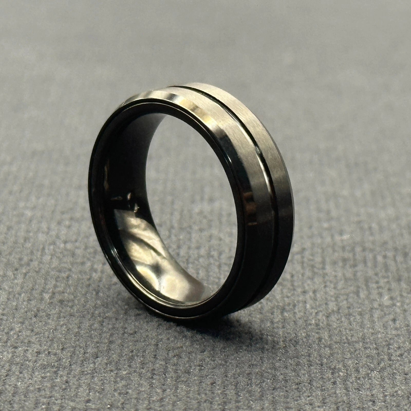 EDC Fidget Sliders Fashion Accessory Ratchet Ring Stress Relief Metal Ring Gifts 07FC0E-D4 - KOEEK