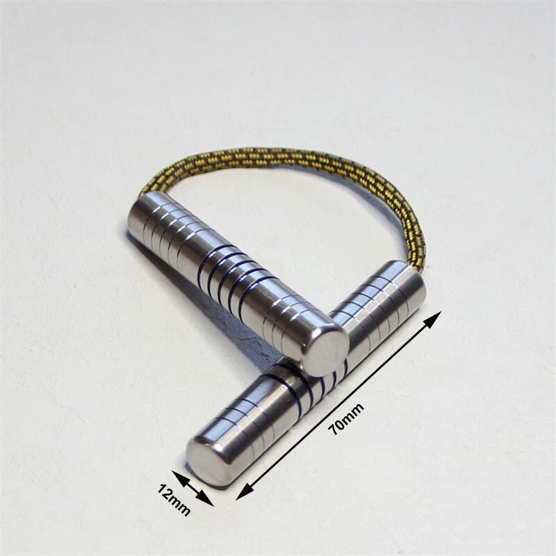 Titanium Alloy Finger Training Tool Boring Decompression Play Pendant Toy EDC 07FC0E-D4 - KOEEK