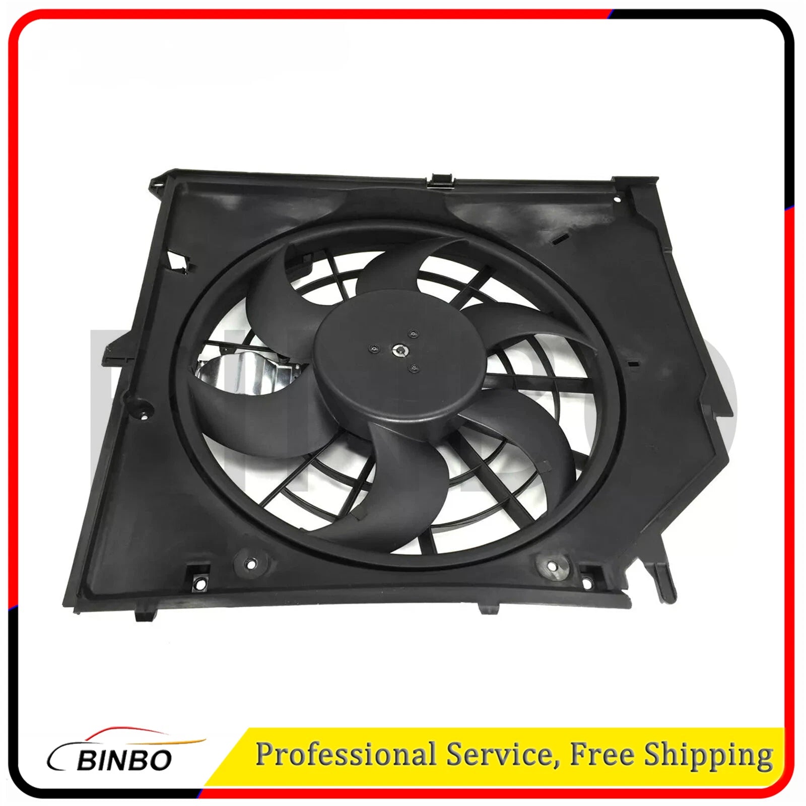 Radiator Cooling Fan Assembly For 2001 2002 2003 2004 2005 BMW 325Ci 330Ci 325i 07FC0E-D4 - KOEEK