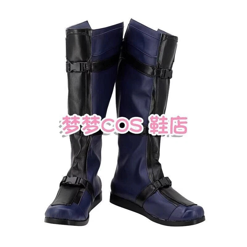Deadpool & Wolverine Black Long Boot Zipper Shoes Cos Accessories Halloween 07FC0E-D4 - KOEEK