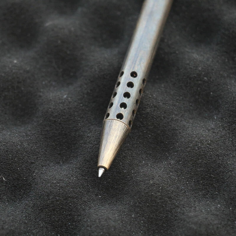 HotBrass Retro Black Magnetic Force Telescoping Pocket Ball Pen Signature PenEDC 07FC0E-D4 - KOEEK