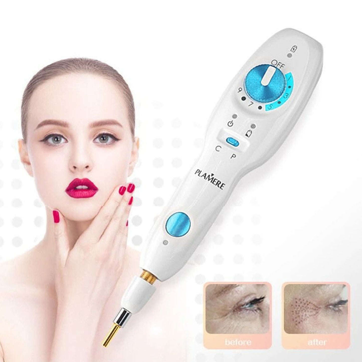 ny Plasma Pimple Removal Pen Pulse USB Oppladbar Bærbar Hudstramming US