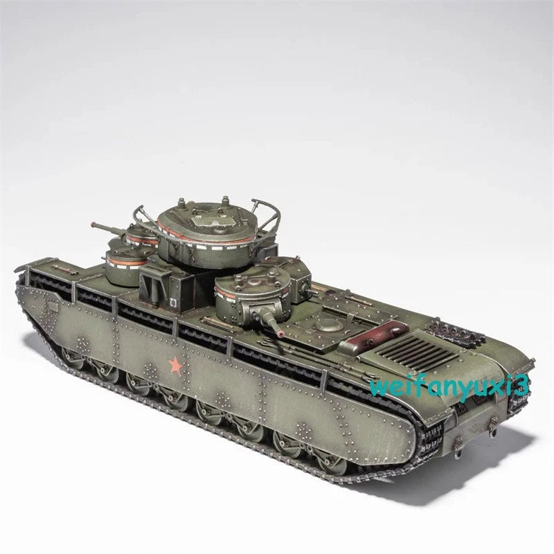 AM 1/72 Soviet T-35A Multi-Turret Heavy Tank with Opening Hatches Finished Model AM - KOEEK