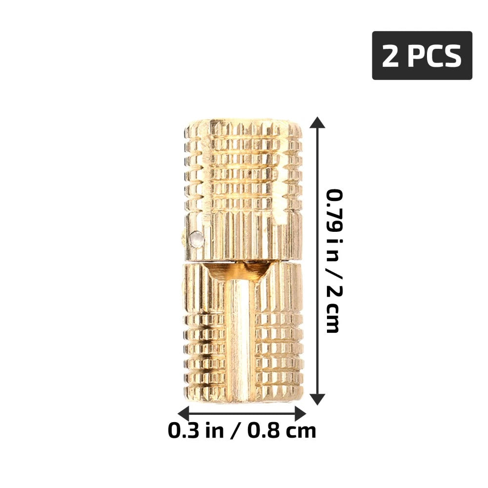 2pcs Opening Angle Cabinet Hinges Concealed Box Hinges Hand Craft 07FC0E-D4 - KOEEK