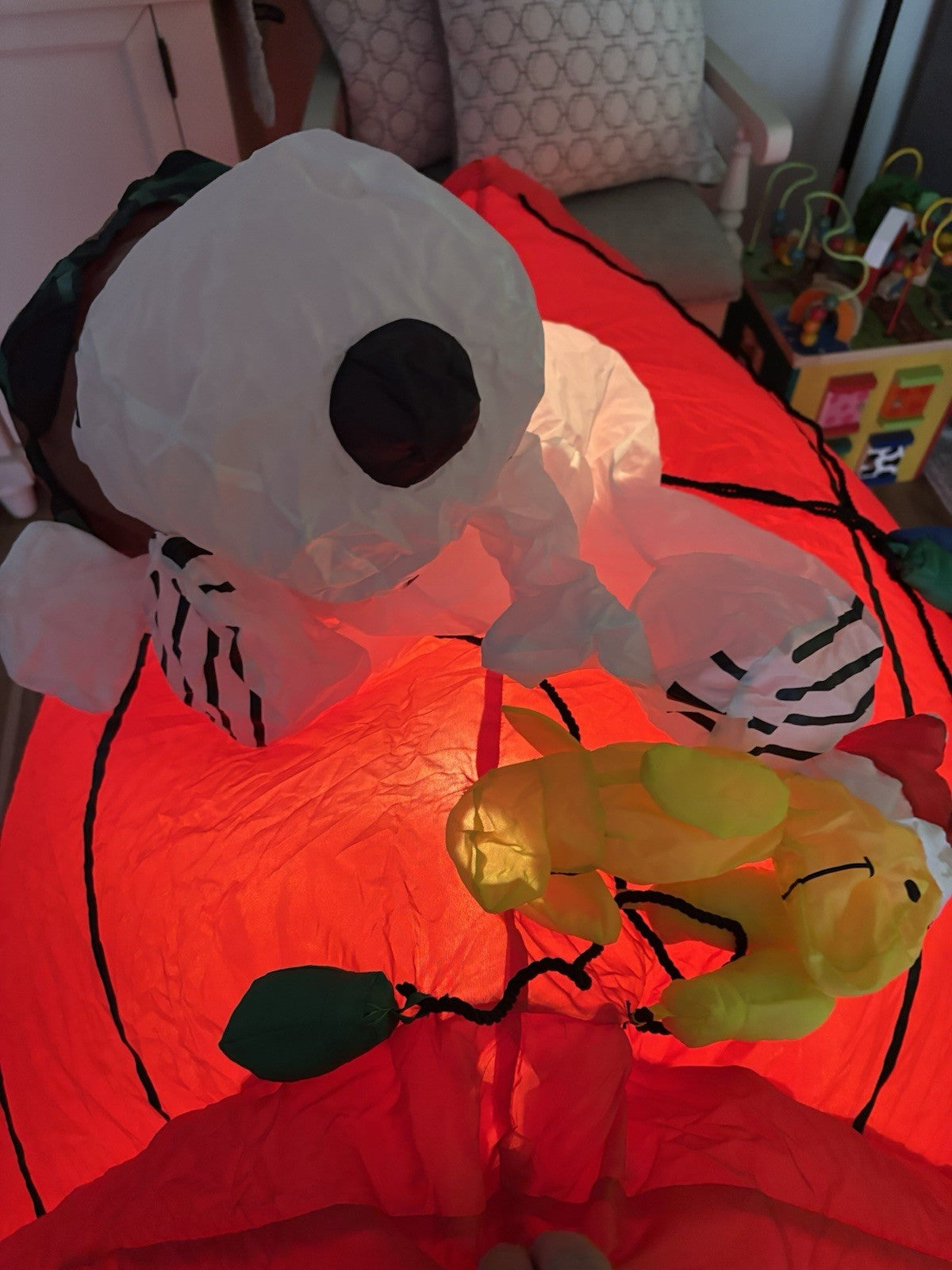 Authentic GEMMY Snoopy On Dog House Lighted 6ft PLEASE READ GEMMY - KOEEK