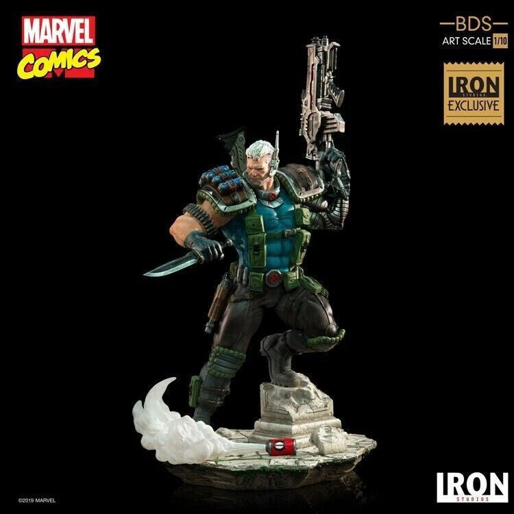 Iron Studios MARCAS17919-10 1/10th CABLE Display Statue Action Figure Doll Model 07FC0E-D4 - KOEEK