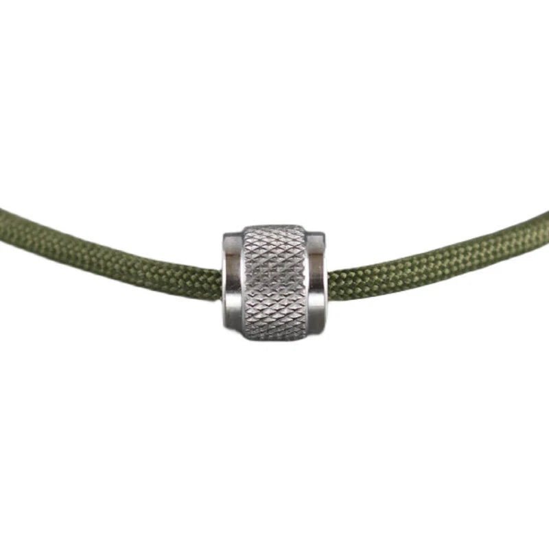 Titanium alloy Parachute Cord Lanyard Bead EDC Anti Slip Knurled DIY Beads Gifts 07FC0E-D4 - KOEEK