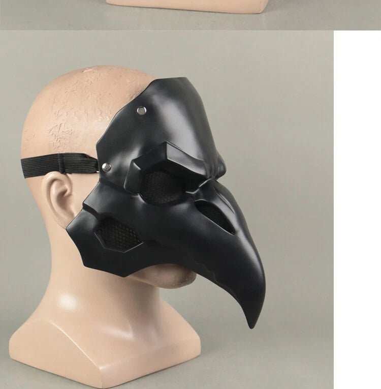 Overwatch OW Doctor Black Crow Mask Half Face Mask Cosplay Mouth Mask Soft PVC 07FC0E-D4 - KOEEK