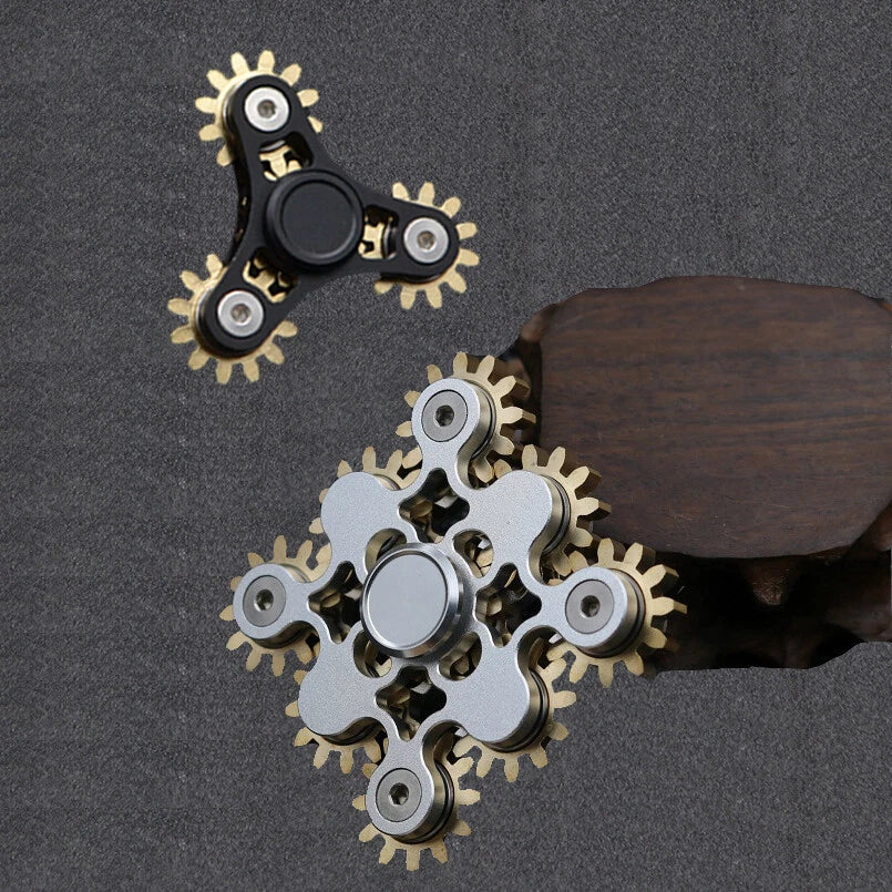 Spinner Toys Metal Brass Finger Focus Hand Stress Cube Relief Gears Fidget Tools 07FC0E-D4 - KOEEK