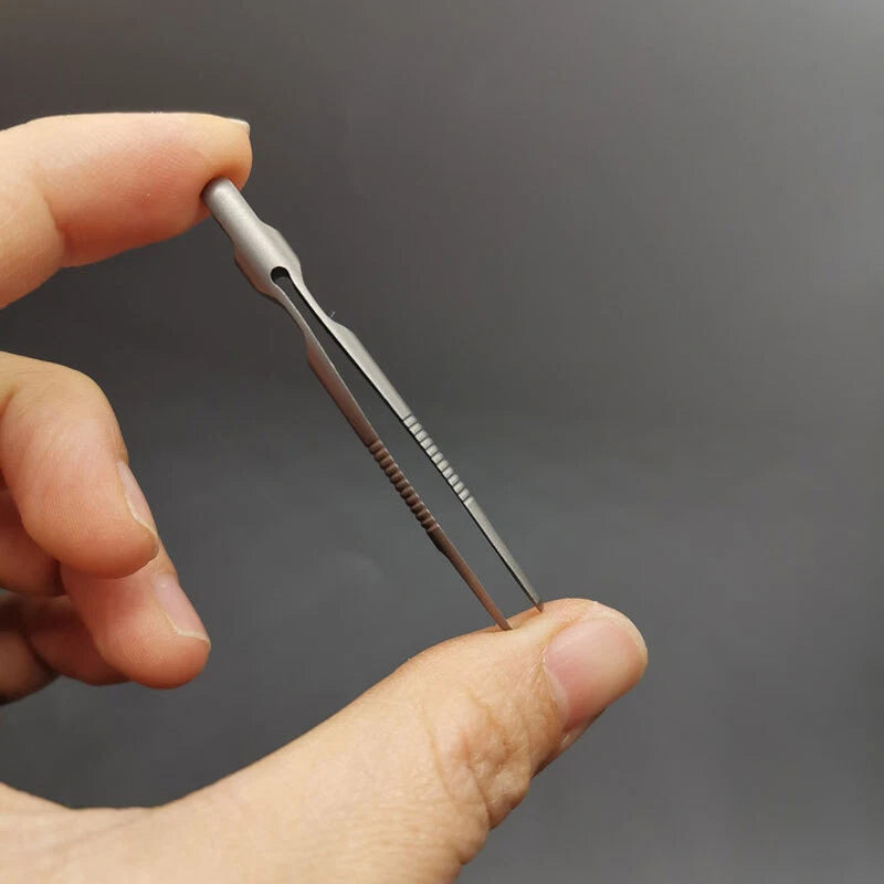Mini CNC Titanium Keychain Tweezers Pocket Outdoor Lightweight Clamping EDC Tool EDC - KOEEK