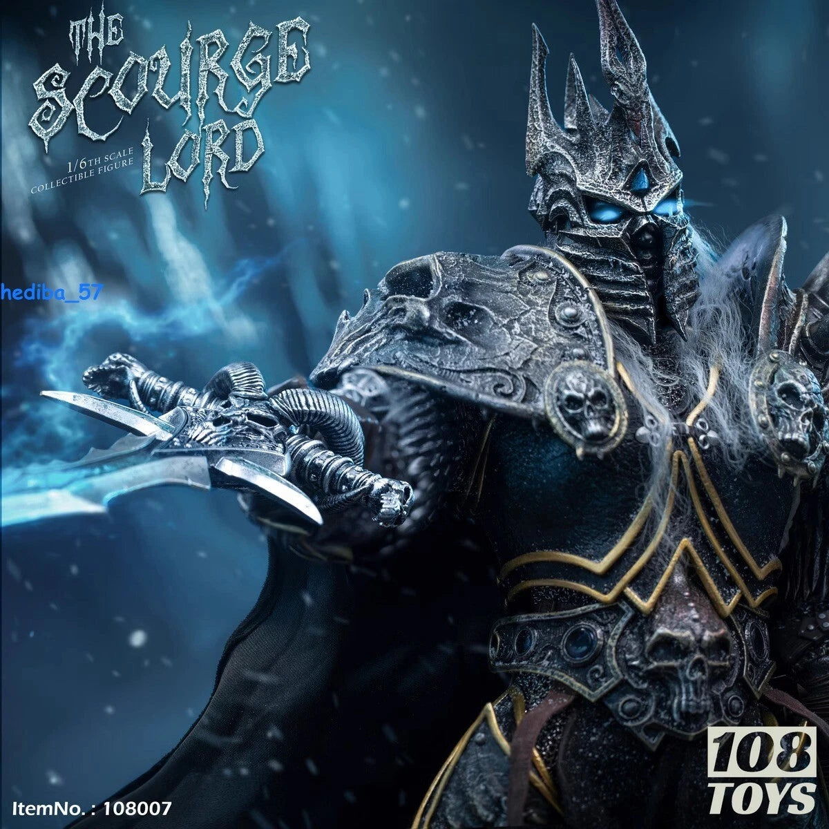 108Toys WOW Lich King 1/6 Action Figure Collection Model LED Eyes INSTOCK 07FC0E-D4 - KOEEK