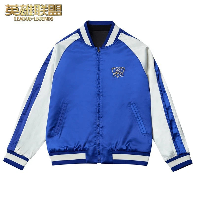 2025 League of Legends S15 Reversible Jacket Casual Men's Zipper Baseball Coat LEAGUE_OF_LEGENDS - KOEEK