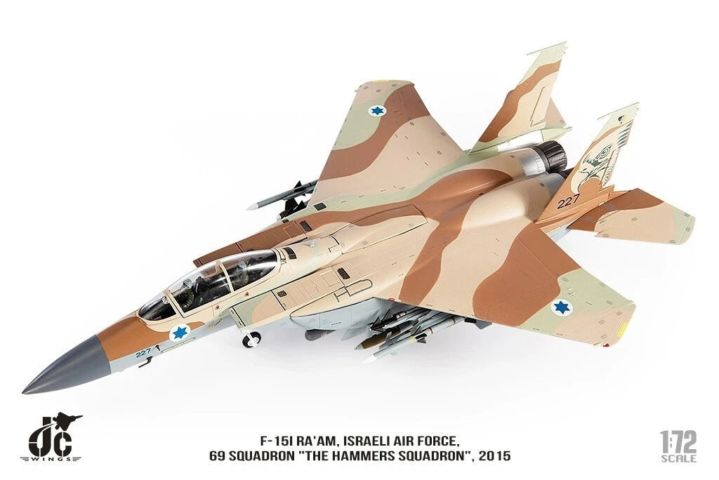JC Wings 1/72 F-15I F15 Israel Air Force 69 Hammer Squadron Fighter Bomber Model 07FC0E-D4 - KOEEK