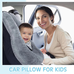 2 Piece Car Travel Pillow Set, Sleep Reading Pillow for Long Trips 07FC0E-D4 - KOEEK