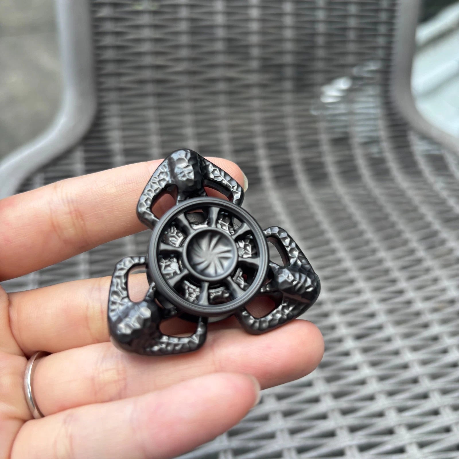 Fidget Spinner EDC Metal Toy Hand Spinner Stress Relief Toy Anxiety Spinner Toy 07FC0E-D4 - KOEEK