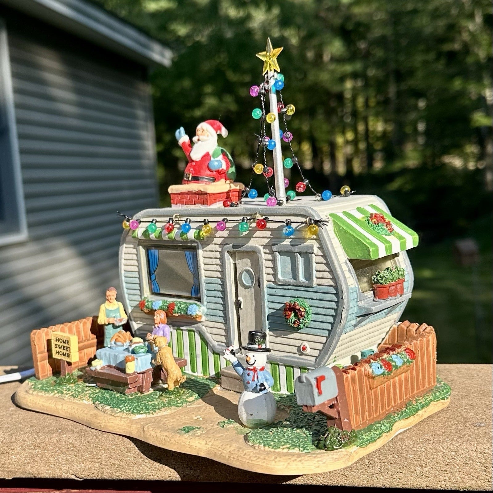 Lemax Home Sweet Home Santa Trailer Camper Lighted Christmas Village House LEMAX - KOEEK