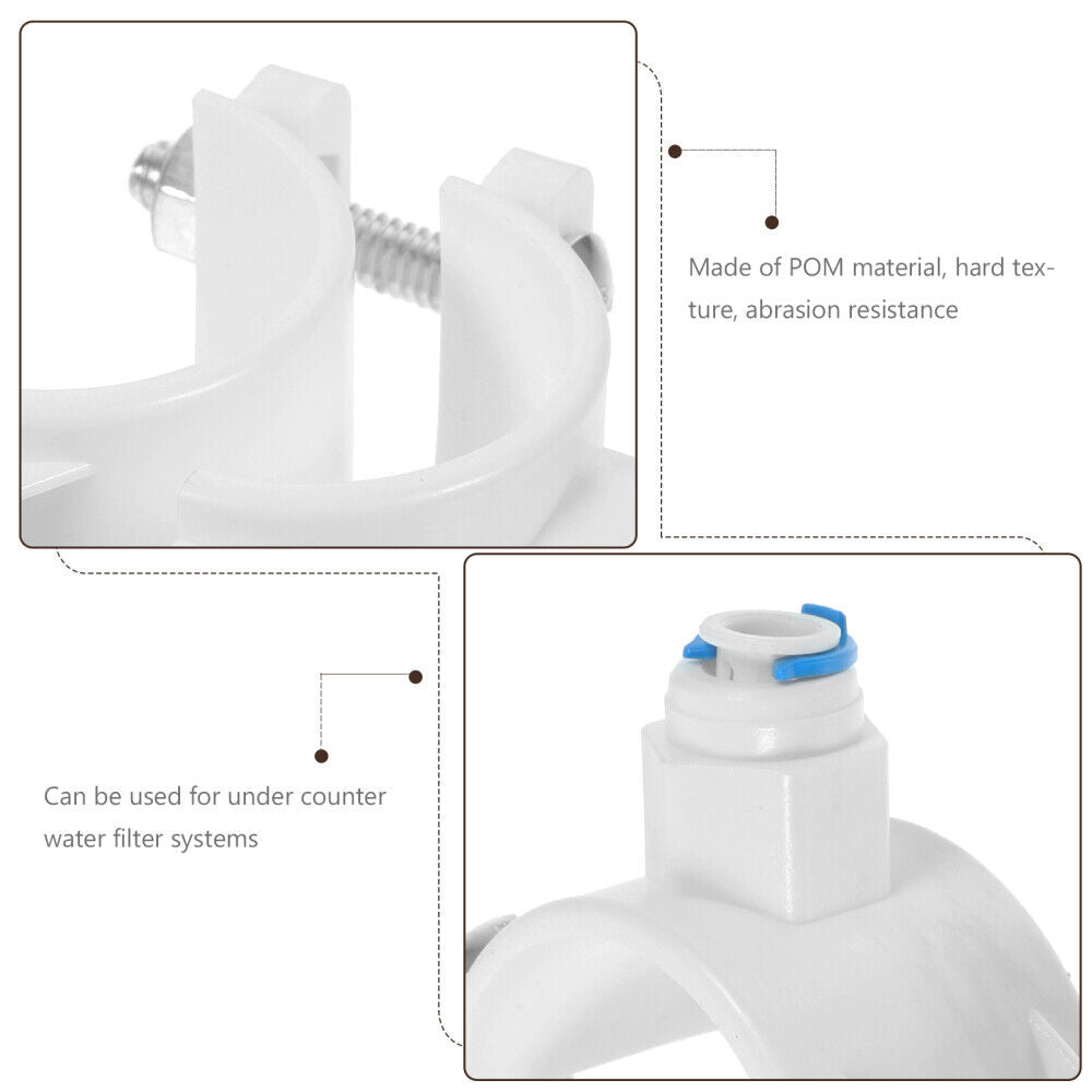 new  POM Drain Saddle Clamp Osmosis RO System Valve Sink Water Filter Filters koeek - KOEEK