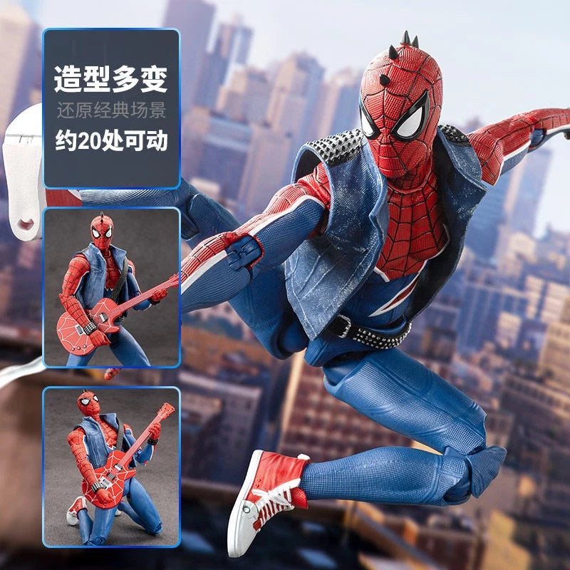 ZD Toys Marvel's Spider-Man Spider-Punk Suit 7" Action Figure in Stock 07FC0E-D4 - KOEEK