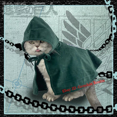 Anime Attack On Titan Cloak Pet Clothes Survey Corps Shawl Cosplay Photo Prop 07FC0E-D4 - KOEEK