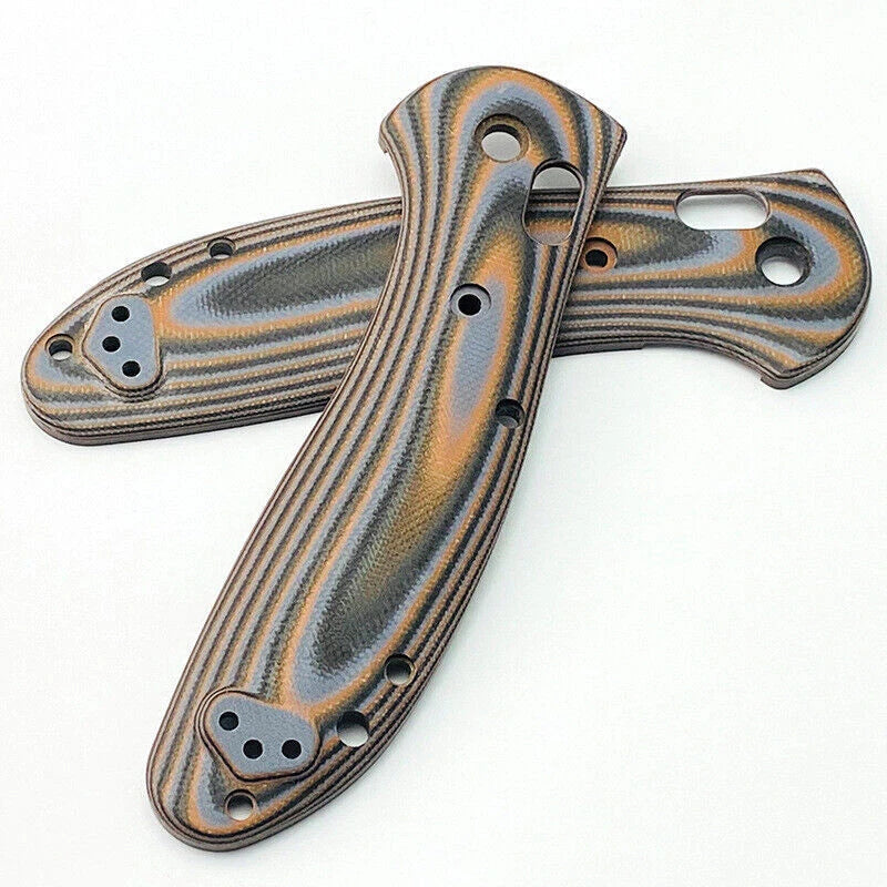 1Pair Custom G10 Material Handle Patch Scales for Benchmade Griptilian 551 Knife 07FC0E-D4 - KOEEK