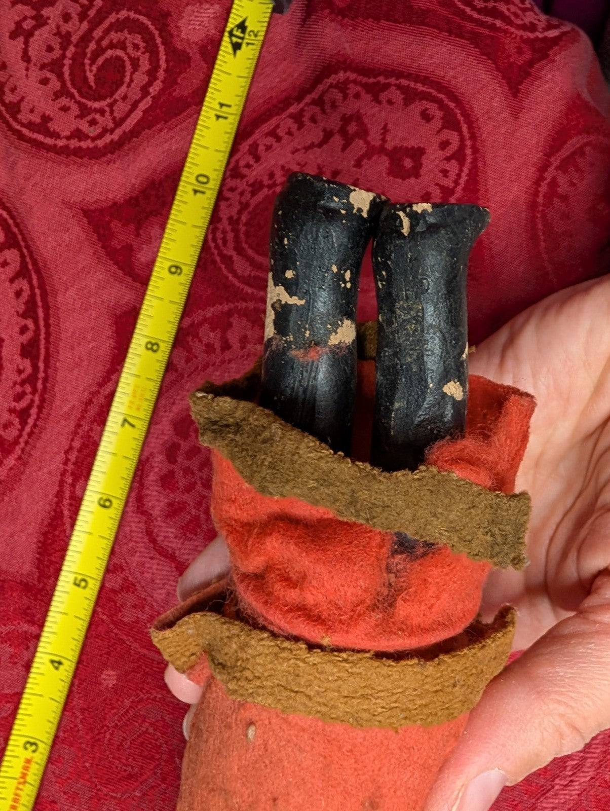 Antique German Belsnickel Father Santa 9” Candy Container Christmas Decor Paper CANDY - KOEEK