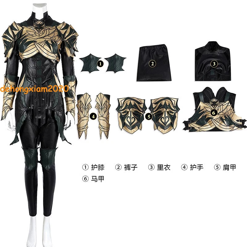 Baldur's Gate 3 Minthara Cosplay Costume Outfit Women's Game Full Set Halloween 07FC0E-D4 - KOEEK