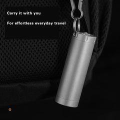 Titanium Waterproof Pill Bottle Toothpick Case EDC Travel Storage 07FC0E-D4 - KOEEK