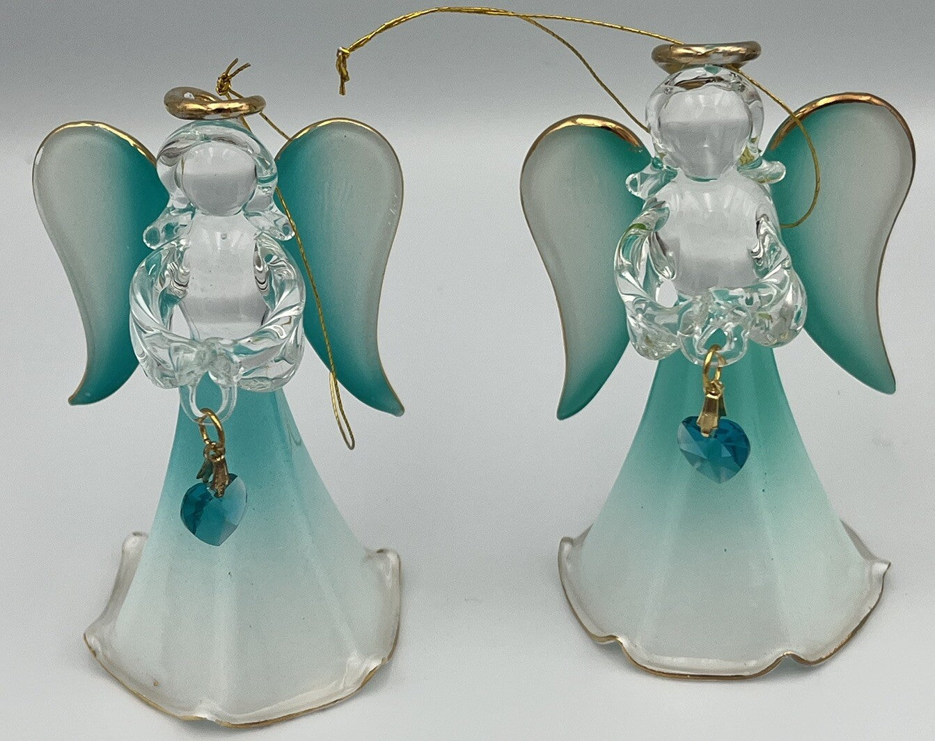 (8) Glass Ornament Angels High Quality Glass Collection Birthstone Angels ! 07FC0E-D4 - KOEEK