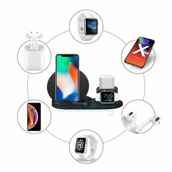 ny 3 i 1 trådløs hurtigladingsdokkstativ for Apple Watch Air pods iPhone