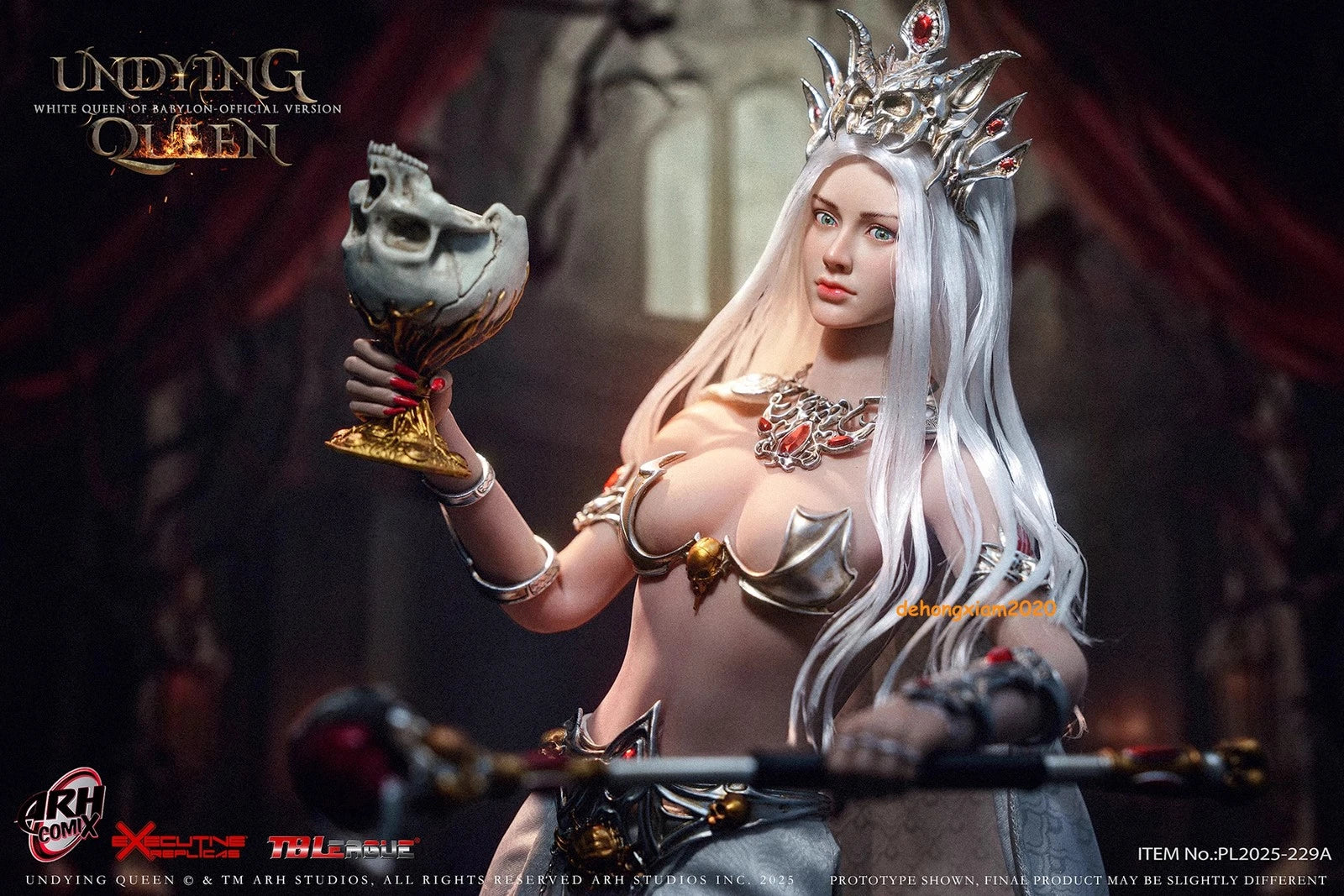 1/6 TBLeague PL2025-229a White Queen Of Babylon With Movable Eyes Figure Model TBLEAGUE - KOEEK