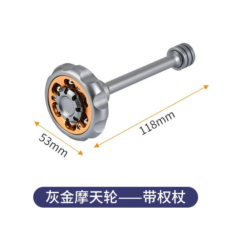 Metal Fidget Spinner Aluminium Alloy Spinning Top Tip Stress Relief EDC Toy 07FC0E-D4 - KOEEK