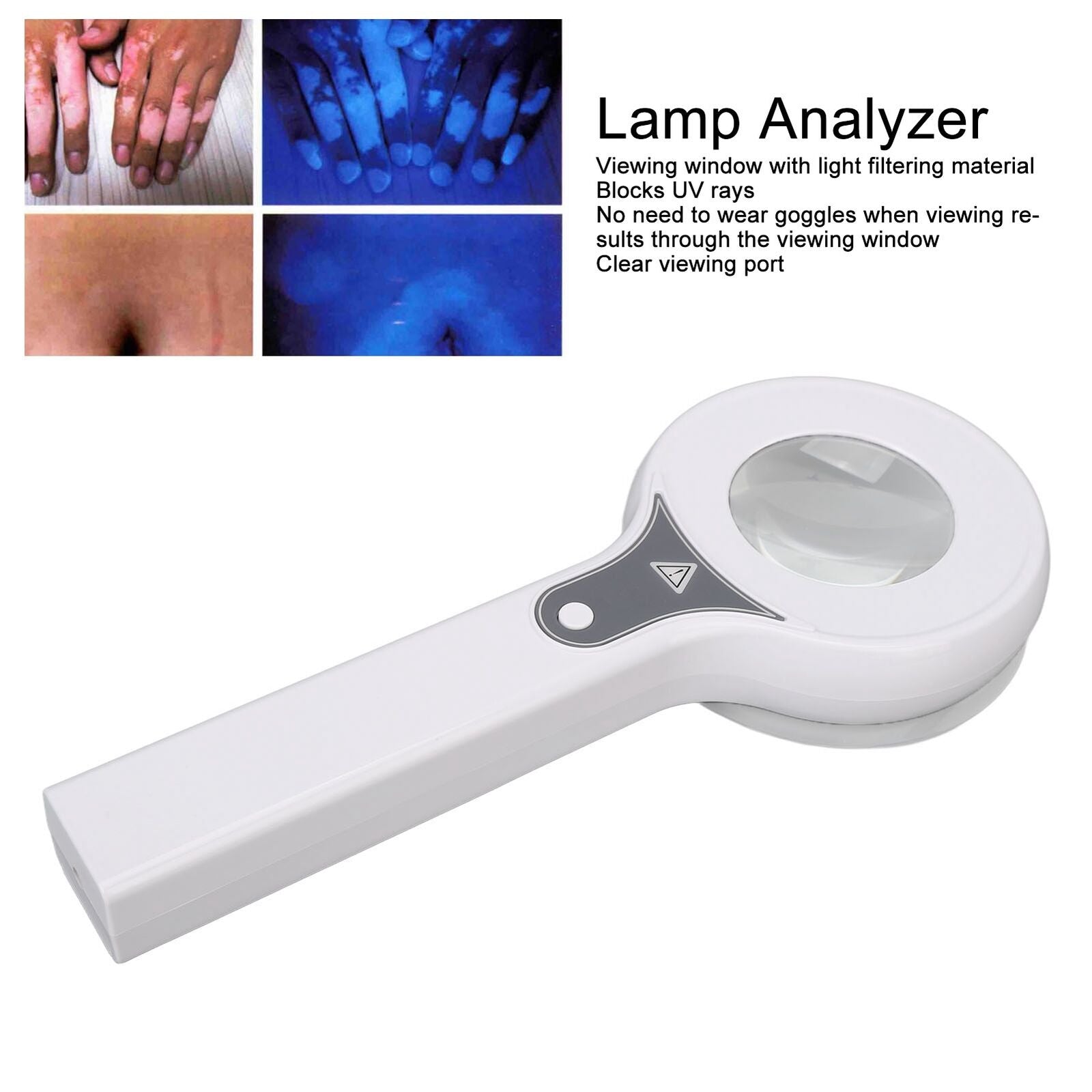 ny Lampe Skin Analyzer 2 Gear Håndholdt UV Præcis Magnifying Analyzer Machine