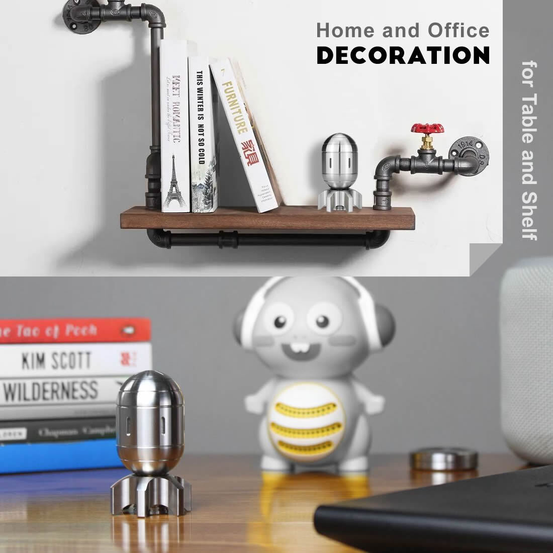 Fidget Spinner Toys EDC Clicker Model Nuclear Bomb Gifts Men Adults Metal Art 07FC0E-D4 - KOEEK