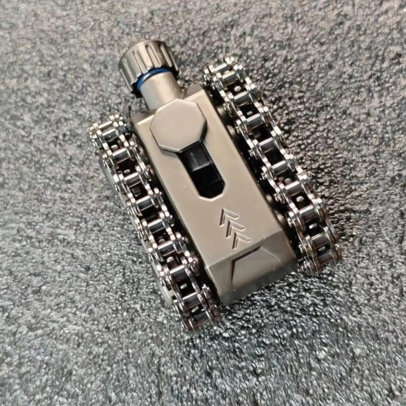 Creative Mechanical Tank Finger Gyroscope Chain Gear Outdoor Portable EDC  Toy 07FC0E-D4 - KOEEK