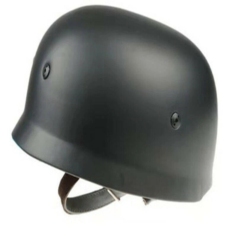 WW2 WWII German Fallschirmjager Paratrooper M38 Steel Helmet Leather Liner Black 07FC0E-D4 - KOEEK