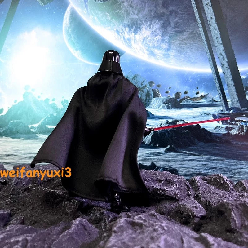 1/12 Black Wired Cloak Robe for 6"  Black Series Star Wars Darth Vader 07FC0E-D4 - KOEEK