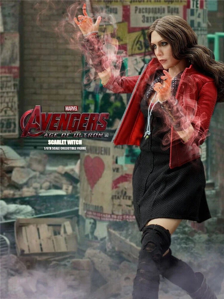 In Stock！HotToys 1/6 MMS301 Avengers 2 Age of Ultron Scarlet Witch Figure Toy 07FC0E-D4 - KOEEK