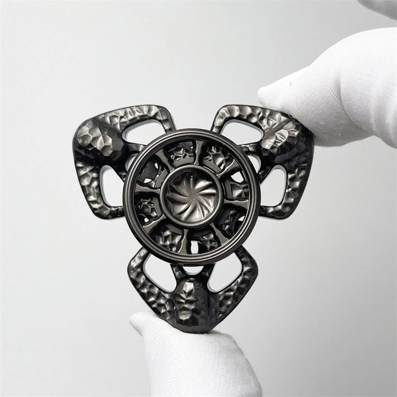 Personalized Hollow EDC Hand Spinner Exquisite Metal Fidget Spinner ADHD Toy 07FC0E-D4 - KOEEK