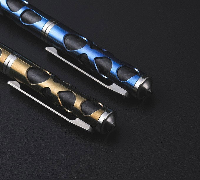 EDC Titanium Practical Ballpoint Pen Office Signature Pocket Pen Metal G2 Refill 07FC0E-D4 - KOEEK