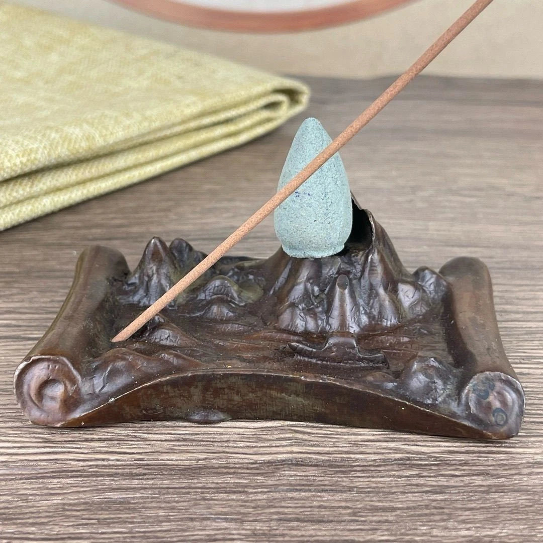 Backflow Mountain Stream Incense Burner Sandalwood Aromatherapy Tea Art Decor 07FC0E-D4 - KOEEK