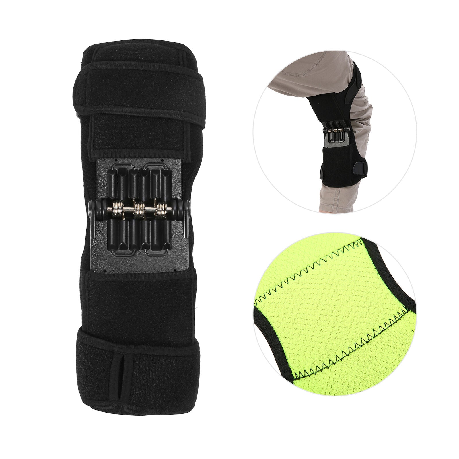 new Knee Booster Green Strap Spring Assisted Mountaineering Knee Patella Booster HGF koeek - KOEEK