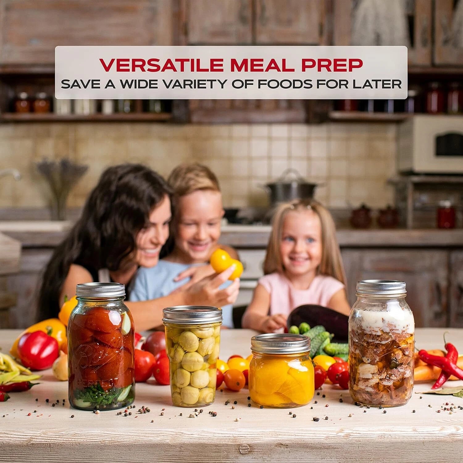 Wide Mouth Canning Lids, Pack of 100 - For meal prep and emergency food storage 07FC0E-D4 - KOEEK
