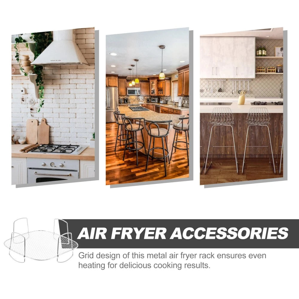 Stainless Steel Grill Vegetable Air Fryer Cooking Racks Accessories 07FC0E-D4 - KOEEK