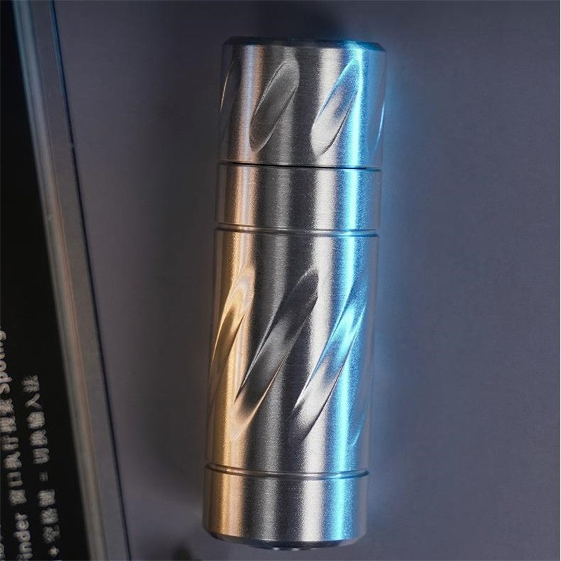 Simple Stainless Steel EDC Fidget Toys Stress Relief Silent Fidget Spinner 07FC0E-D4 - KOEEK