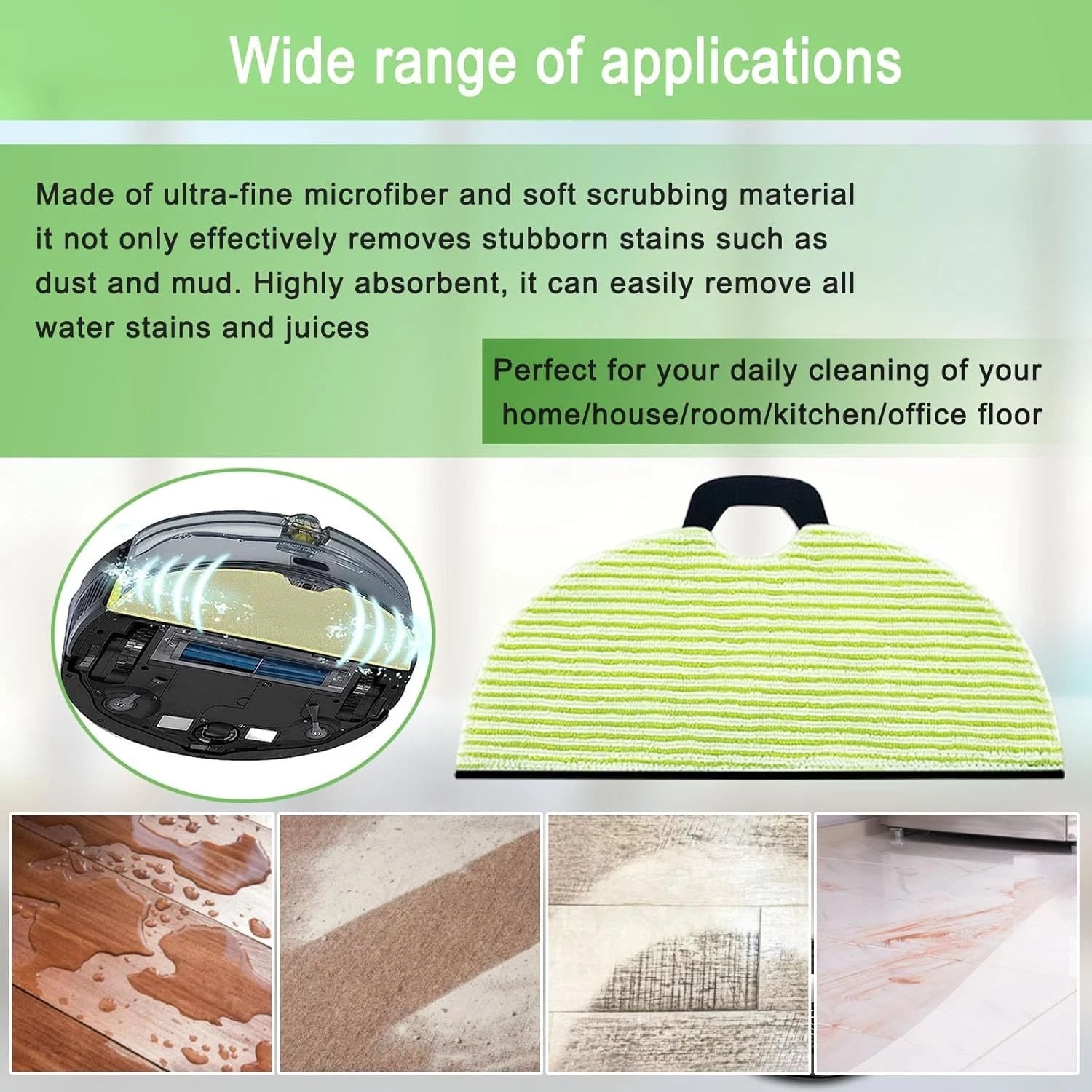 8 Pack RV2610WA Vacuum Mop Replacement Pads for Shark RV2610WA 07FC0E-D4 - KOEEK